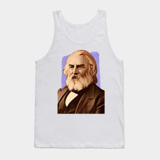 American Poet Henry Wadsworth Longfellow illustration Tank Top